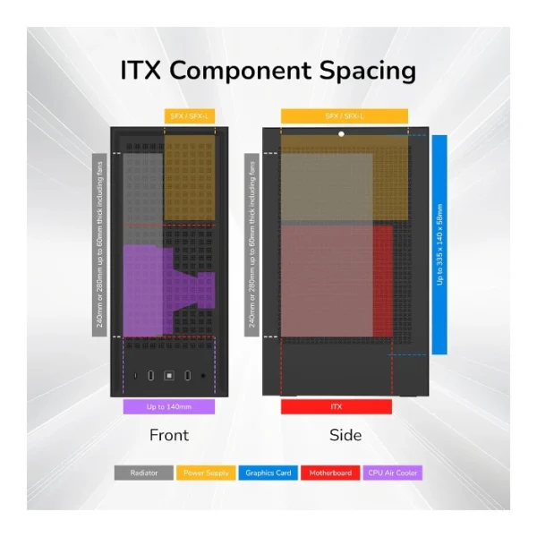 HYTE Revolt 3 Black — Caja Mini ITX Premium, sin fans, negro | CS-HYTE-REVOLT3-B - Imagen 5