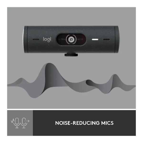 Logitech Brio 500 — Webcam, 4MP, Full HD, conexión USB-C - Negro - Imagen 4