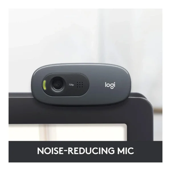 Logitech C270 Webcam HD 720p - Gris oscuro - Imagen 3