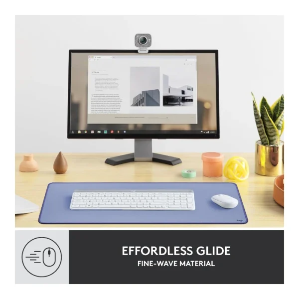 Logitech Desk Mat Studio Series — Mouse pad 30 x 70 cm - Lila - Imagen 5
