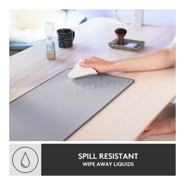 Logitech Desk Mat Studio Series — Mouse pad 30 x 70 cm - Gris - Imagen 2