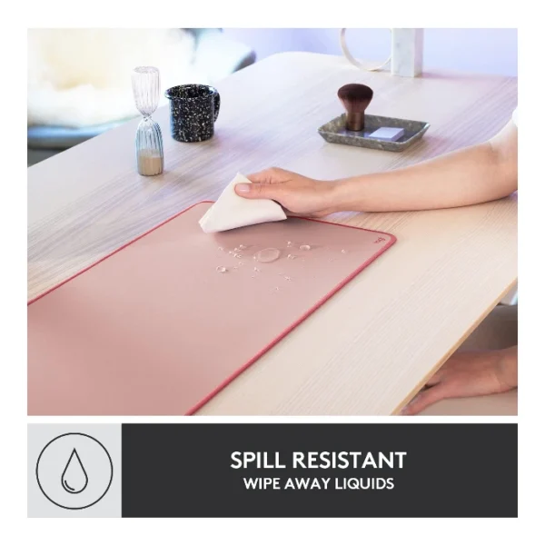 Logitech Desk Mat Studio Series — Mouse pad 30 x 70 cm - Rosa - Imagen 4