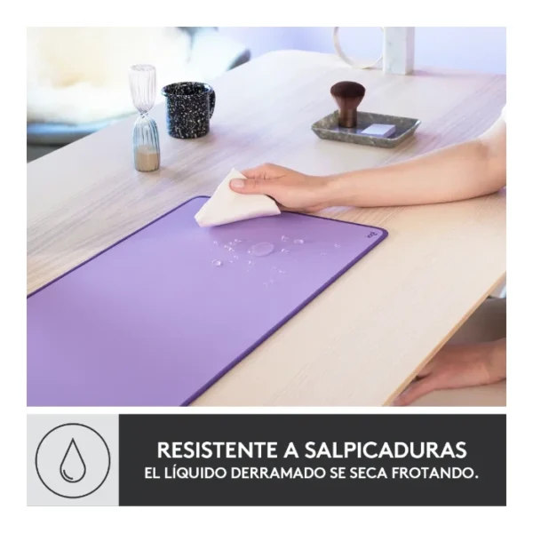 Logitech Desk Mat Studio Series Mouse pad 30 x 70 cm - Lavanda - Imagen 3