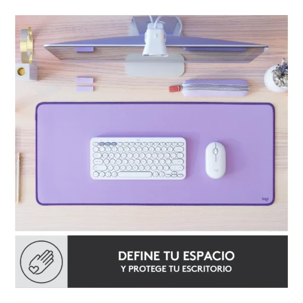 Logitech Desk Mat Studio Series Mouse pad 30 x 70 cm - Lavanda - Imagen 2