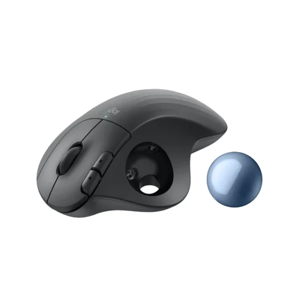 Logitech Ergo M575S — Mouse trackball inalámbrico, Bluetooth, ergonómico - Grafito + Bola azul - Imagen 5