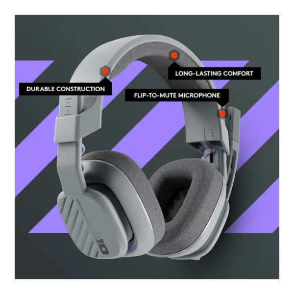 ASTRO Gaming A10 Gen 2 — Auricular con cable y micrófono - Gris - Imagen 4