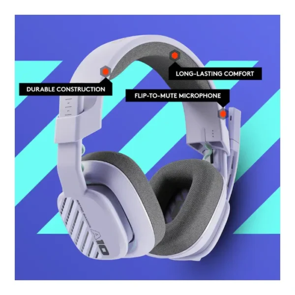 ASTRO Gaming A10 Gen 2 — Auricular con cable y micrófono - Lilac - Imagen 5