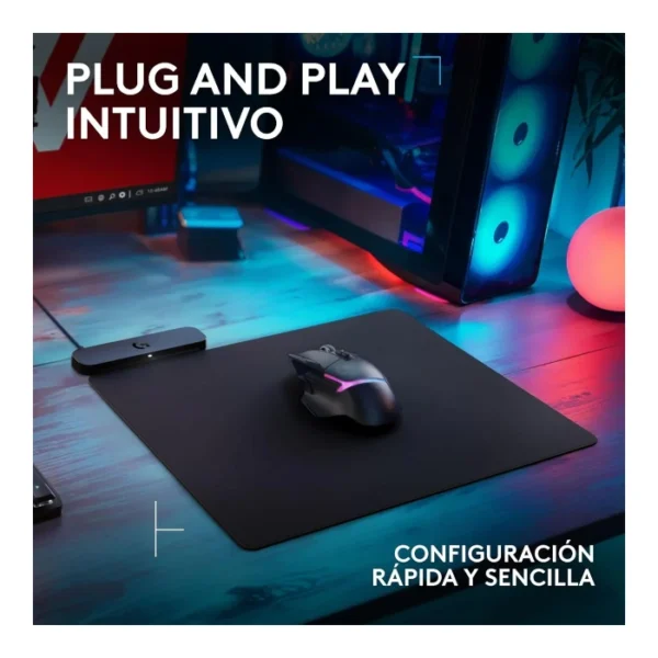 Logitech G POWERPLAY 2 — Mousepad con Sistema inalámbrico de carga, 34 x 28 cm - Negro - Imagen 3
