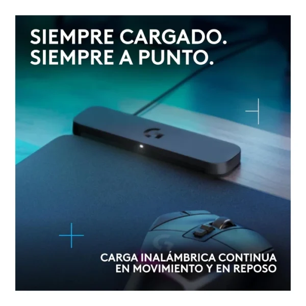 Logitech G POWERPLAY 2 — Mousepad con Sistema inalámbrico de carga, 34 x 28 cm - Negro - Imagen 2