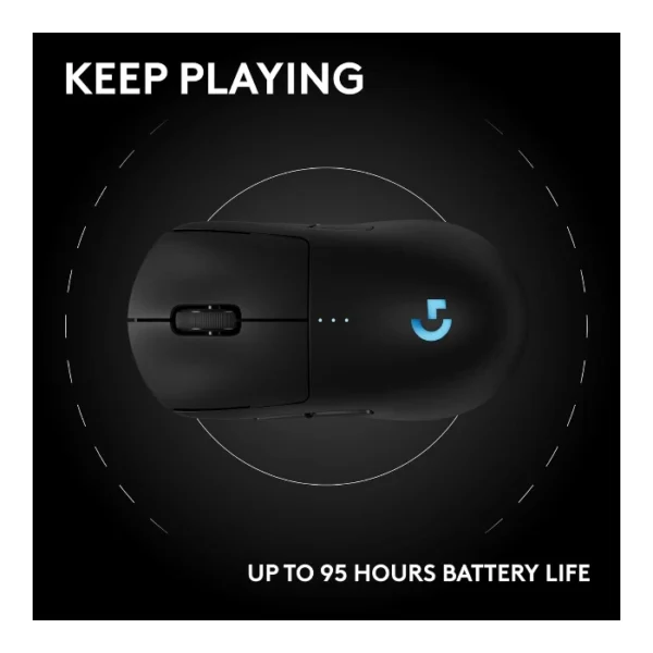 Logitech G PRO 2 LIGHTSPEED — Mouse inalámbrico, 32K DPI, HERO 2 - Negro - Imagen 8