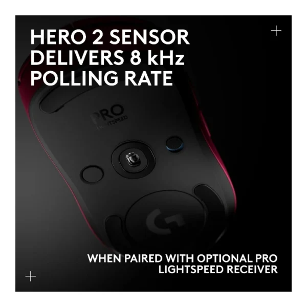 Logitech G PRO 2 LIGHTSPEED — Mouse inalámbrico, 32K DPI, HERO 2 - Magenta - Imagen 8
