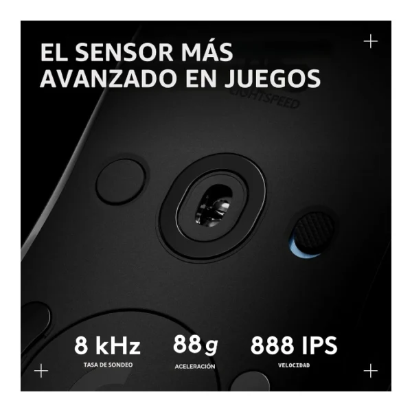 Logitech G PRO 2 LIGHTSPEED — Mouse inalámbrico, 32K DPI, HERO 2 - Negro - Imagen 3