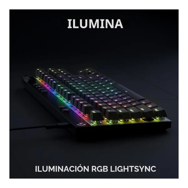 Logitech G PRO X TKL Rapid — Teclado magnético analógico, con cable, Rapid Trigger, inglés - Negro - Imagen 2