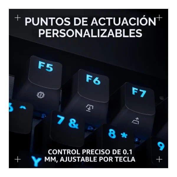 Logitech G PRO X TKL Rapid — Teclado magnético analógico, con cable, Rapid Trigger, inglés - Negro - Imagen 6
