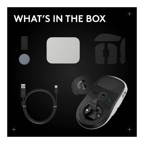 Logitech G PRO X2 SUPERSTRIKE Mouse inalámbrico, HERO 2, customizable click haptics - Blanco - Imagen 6