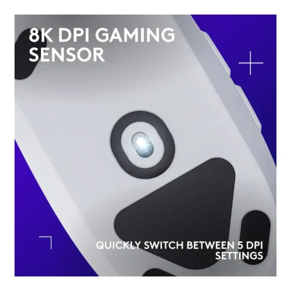 Logitech G203 RGB — Mouse Gaming con cable, LIGHTSYNC - Blanco - Imagen 4