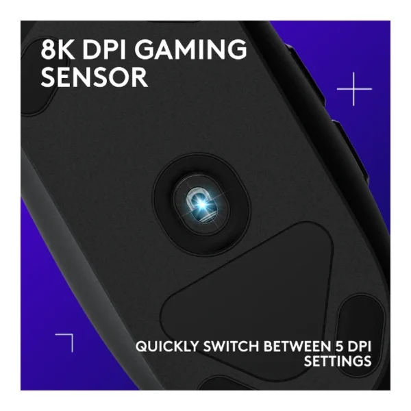 Logitech G203 RGB — Mouse Gaming con cable, LIGHTSYNC - Negro - Imagen 4