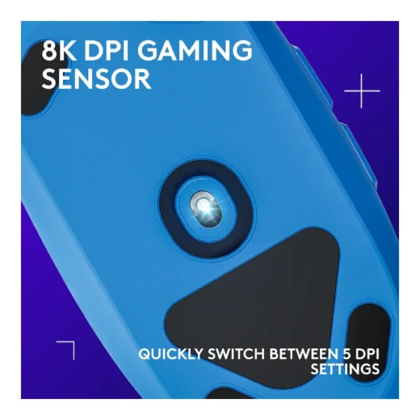 Logitech G203 RGB — Mouse Gaming con cable, LIGHTSYNC - Azul - Imagen 4