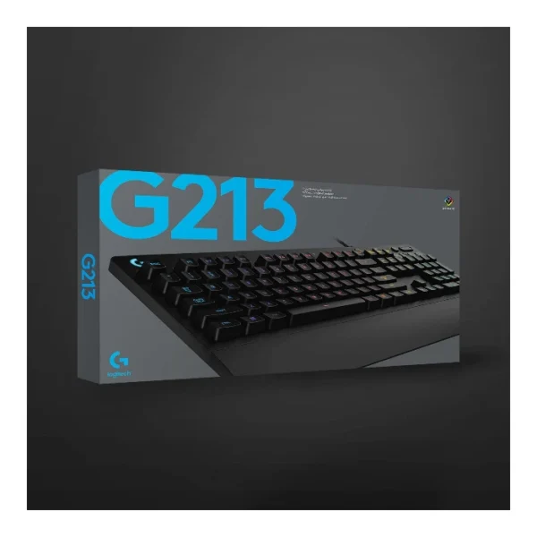 Logitech G213 Prodigy — Teclado Membrana, RGB, con cable, inglés - Negro - Imagen 2