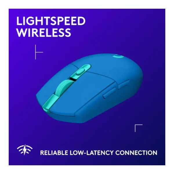 Logitech G305 — Mouse inalámbrico, LIGHTSPEED, HERO 12, 6 botones - Azul - Imagen 2