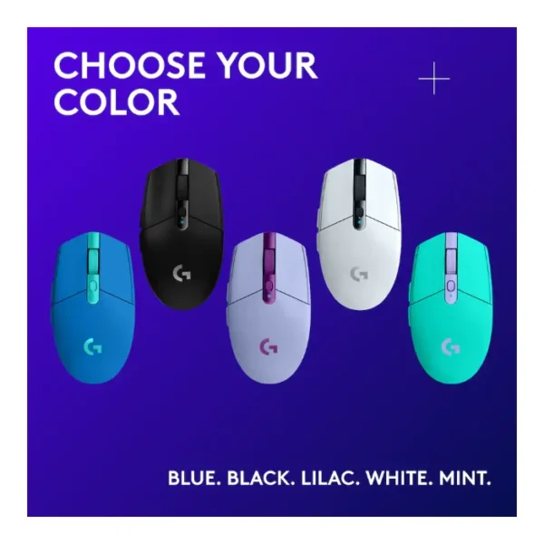 Logitech G305 — Mouse inalámbrico, LIGHTSPEED, HERO 12, 6 botones - Lila - Imagen 5
