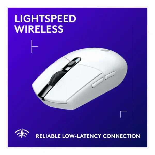 Logitech G305 — Mouse inalámbrico, LIGHTSPEED, HERO 12, 6 botones - Blanco - Imagen 2