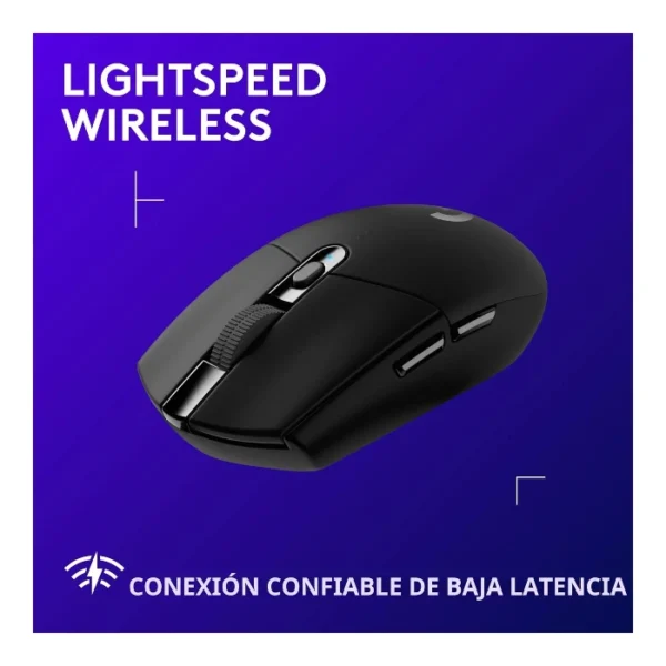 Logitech G305 — Mouse inalámbrico, LIGHTSPEED, HERO 12, 6 botones - Negro - Imagen 2
