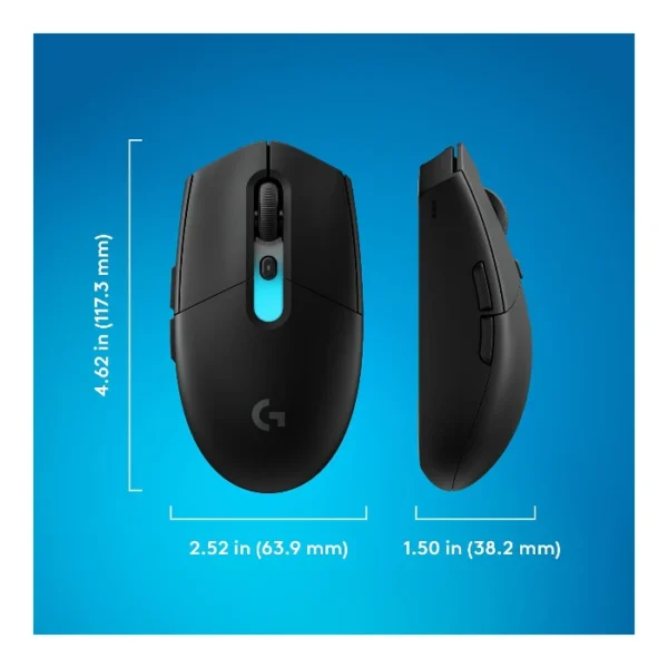 Logitech G305 X SUPERLIGHT Mouse inalámbrico 2.4 GHz/Bluetooth/USB-C, 59g, 44K DPI - Negro - Imagen 11