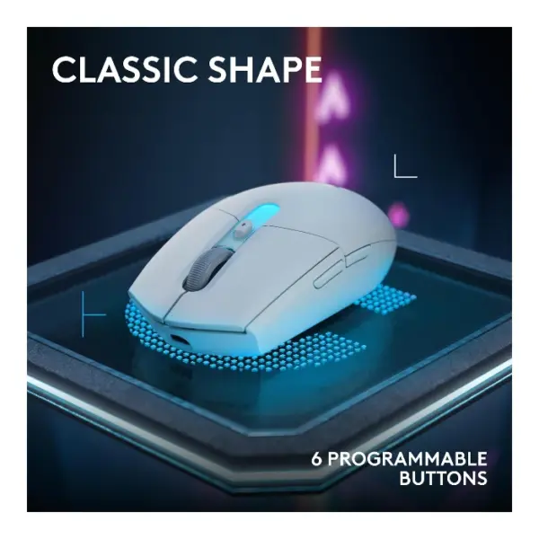Logitech G305 X SUPERLIGHT Mouse inalámbrico 2.4 GHz/Bluetooth/USB-C, 59g, 44K DPI - Blanco - Imagen 2