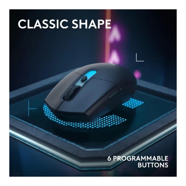 Logitech G305 X SUPERLIGHT Mouse inalámbrico 2.4 GHz/Bluetooth/USB-C, 59g, 44K DPI - Negro - Imagen 2