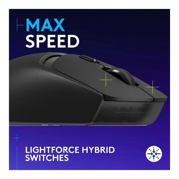 Logitech G309 Lightspeed — Mouse inalámbrico, Bluetooth - Negro - Imagen 2