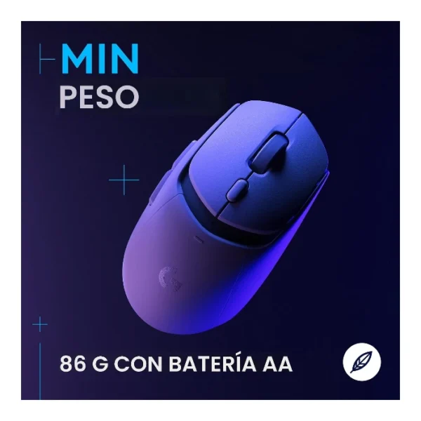 Logitech G309 Lightspeed — Mouse inalámbrico, Bluetooth - Blanco - Imagen 3