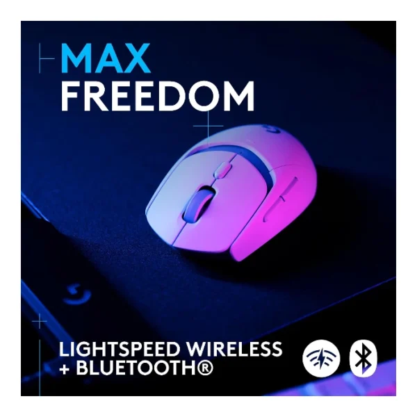 Logitech G309 Lightspeed — Mouse inalámbrico, Bluetooth - Blanco - Imagen 4