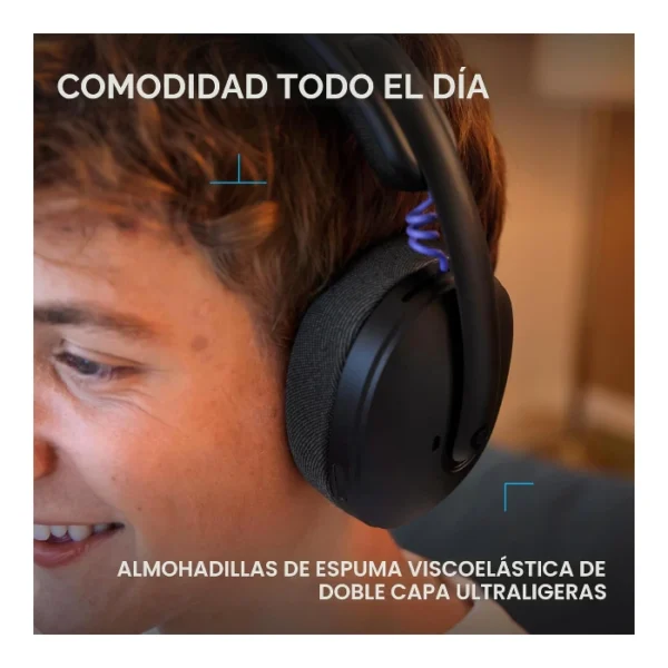 Logitech G325 LIGHTSPEED — Auriculares Wireless, ligeros - Negro - Imagen 4