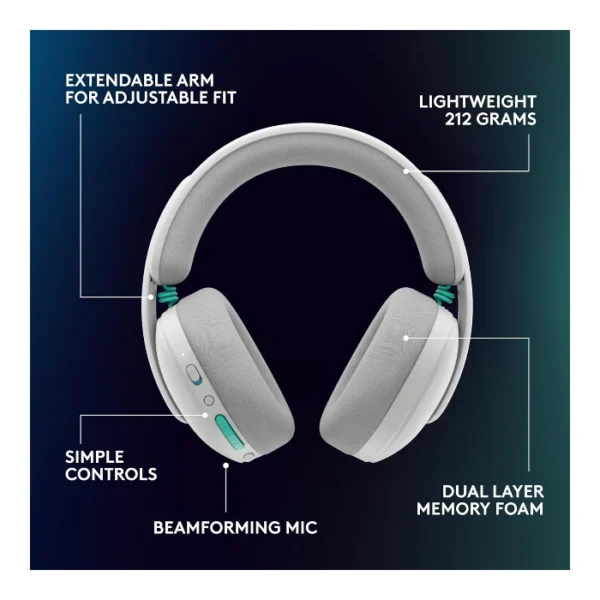 Logitech G325 LIGHTSPEED — Auriculares Wireless, ligeros - Blanco - Imagen 10