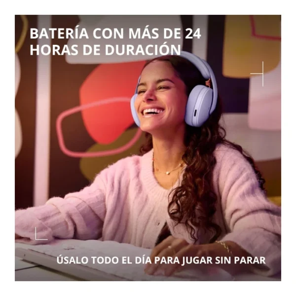 Logitech G325 LIGHTSPEED — Auriculares Wireless, ligeros - Lila - Imagen 3