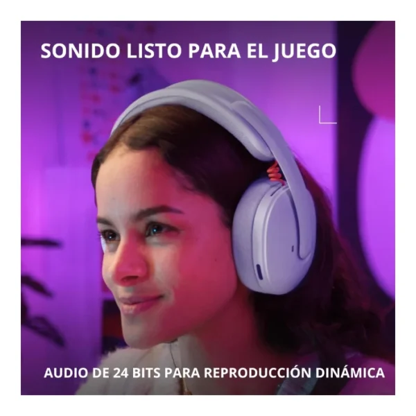 Logitech G325 LIGHTSPEED — Auriculares Wireless, ligeros - Lila - Imagen 4