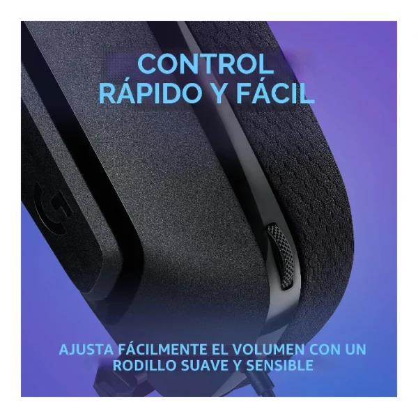 Logitech G335 — Audífono con cable, 3.5mm, multiplataforma - Negro - Imagen 4