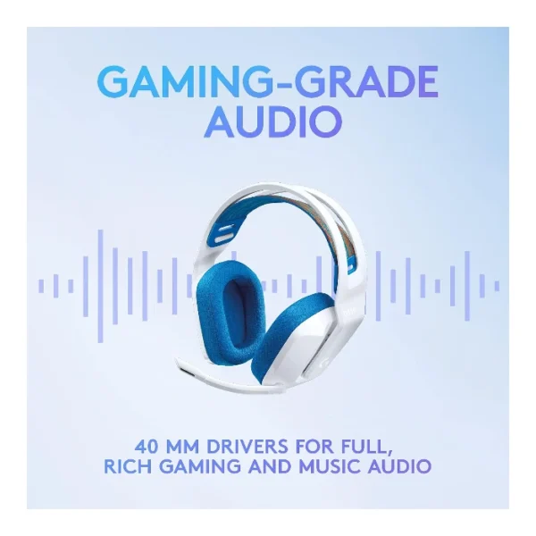 Logitech G335 — Audífono con cable, 3.5mm, multiplataforma - Blanco - Imagen 5