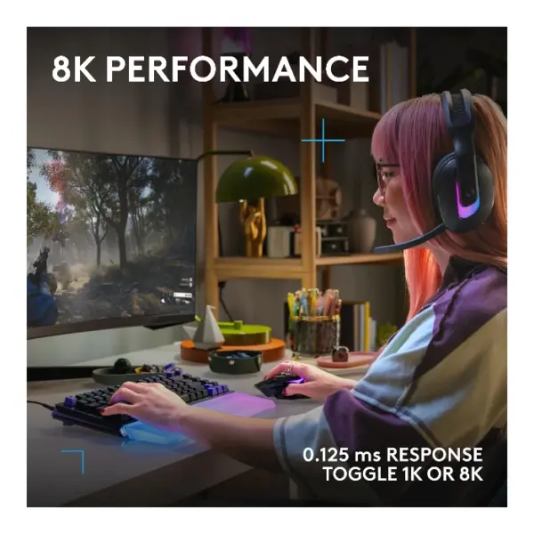 Logitech G512 X 75 Teclado mecánico, alámbrico, dual swap, GL Tactile, inglés - Negro - Imagen 6