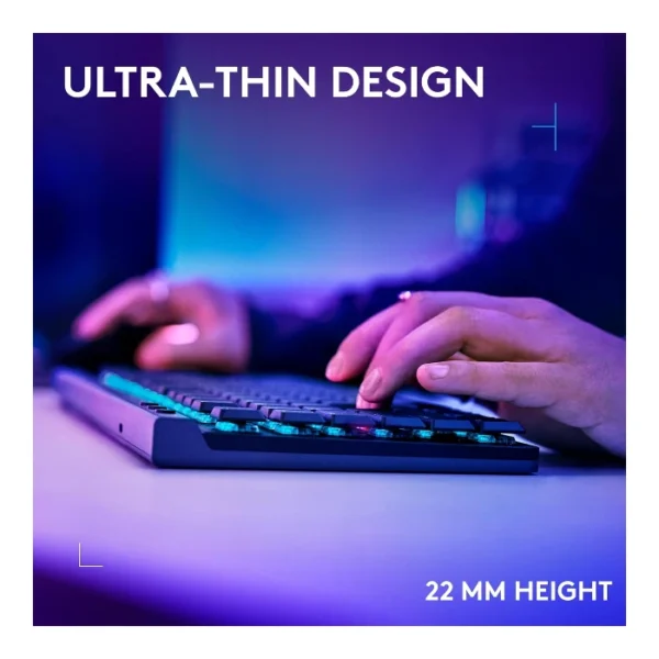 Logitech G515 LIGHTSPEED TKL — Teclado mecánico, inalámbrico, tri-mode, táctil, inglés - Negro - Imagen 2