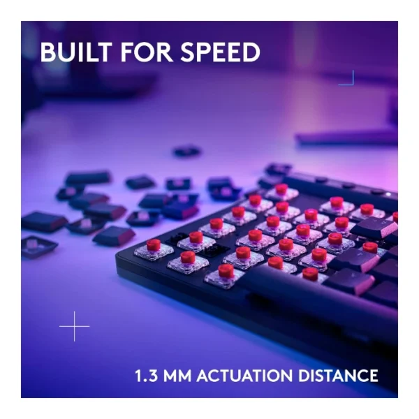 Logitech G515 LIGHTSPEED TKL — Teclado mecánico, inalámbrico, tri-mode, táctil, inglés - Negro - Imagen 4