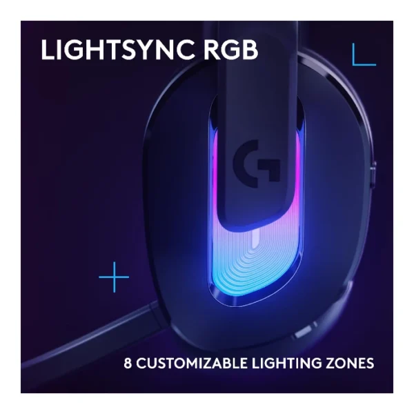 Logitech G522 LIGHTSPEED — Auricular inalámbrico, 2.4 GHz, Bluetooth, USB-C - Negro - Imagen 4