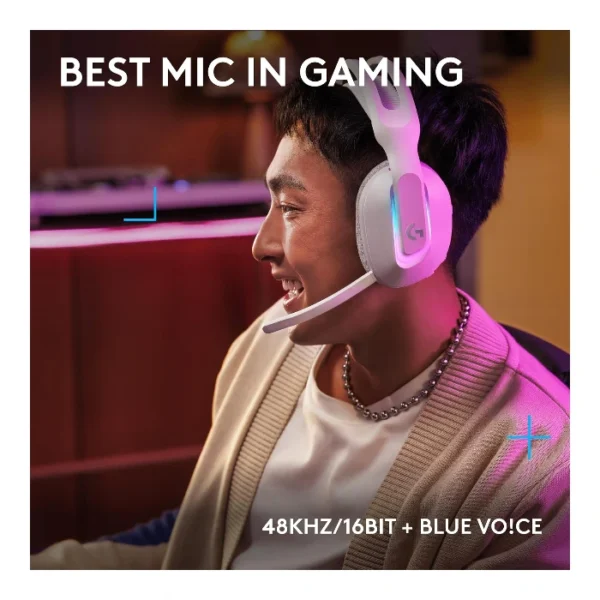Logitech G522 LIGHTSPEED — Auricular inalámbrico, 2.4 GHz, Bluetooth, USB-C - Blanco - Imagen 3