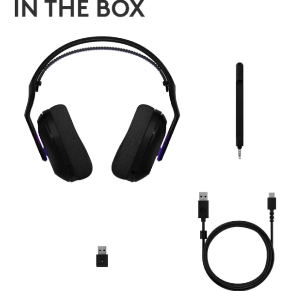Logitech G522 LIGHTSPEED — Auricular inalámbrico, 2.4 GHz, Bluetooth, USB-C - Negro - Imagen 9