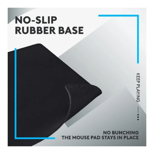 Logitech G640 — Mouse Pad 40 x 46 cm, Grosor 3mm, Negro - Imagen 6