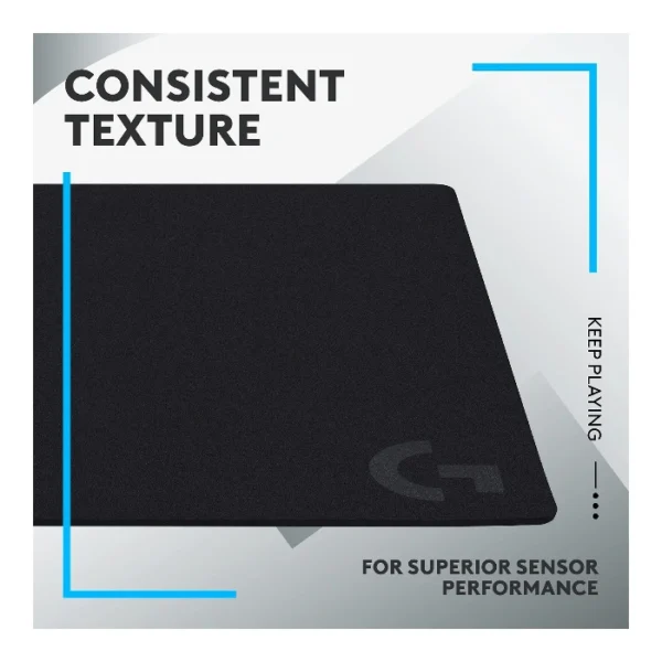 Logitech G640 — Mouse Pad 40 x 46 cm, Grosor 3mm, Negro - Imagen 4