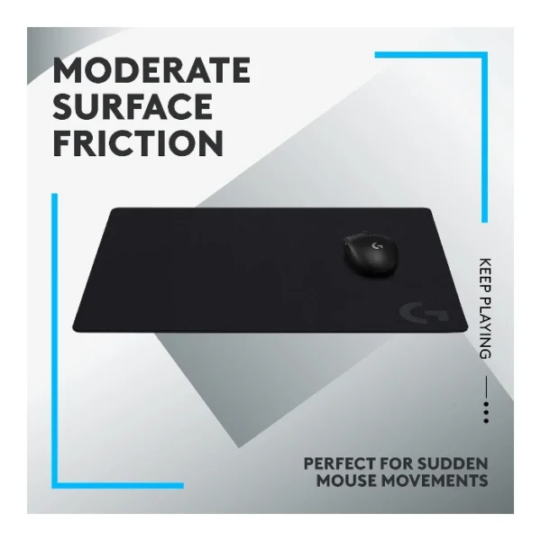 Logitech G640 — Mouse Pad 40 x 46 cm, Grosor 3mm, Negro - Imagen 3