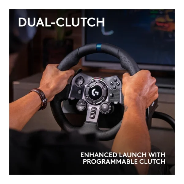 Logitech G923 TRUEFORCE — Volante de carreras + pedales, para PS5, PS4 y PC - Imagen 6
