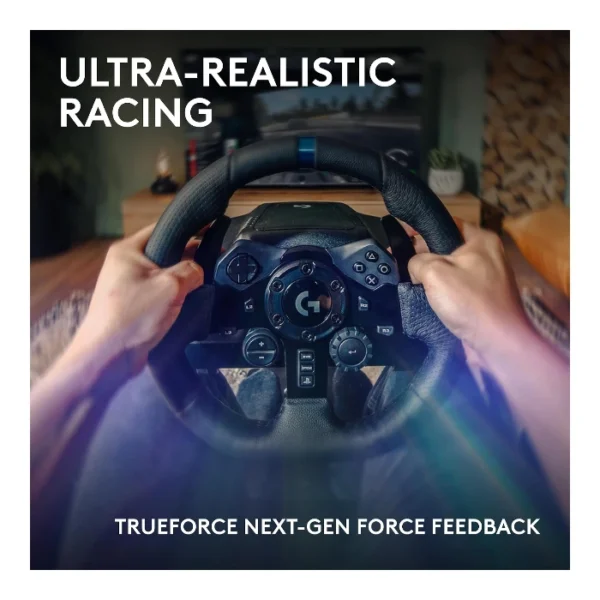 Logitech G923 TRUEFORCE — Volante de carreras + pedales, para PS5, PS4 y PC - Imagen 4